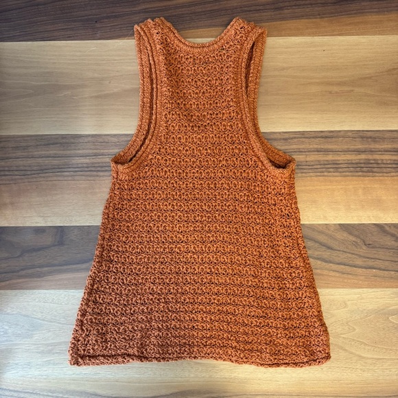 Aerie Burnt Orange Crochet Tank Top Sz. MEDIUM - Picture 3 of 4